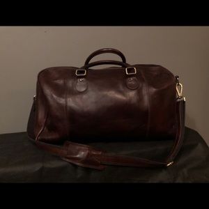 Old Angler Leather Duffle Bag